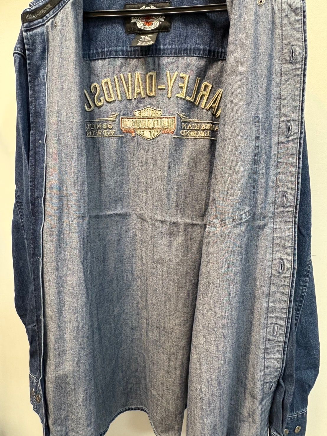 ◇Harley-Davidson ハーレーダビッドソン デニムシャツ Mサイズ