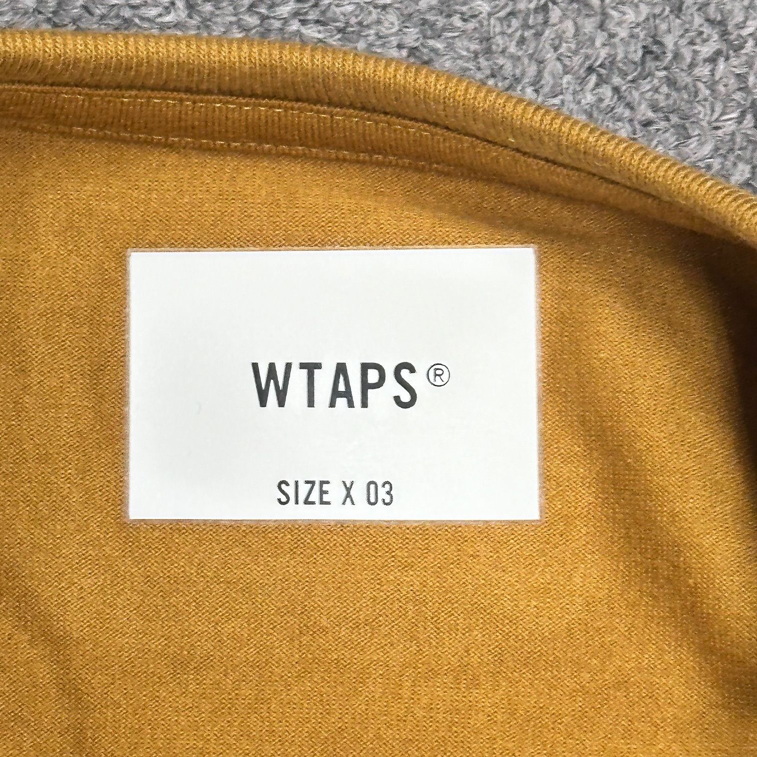 未使用品 WTAPS 21AW STENCIL LS COPO ステンシル ロゴ 長袖Tシャツ
