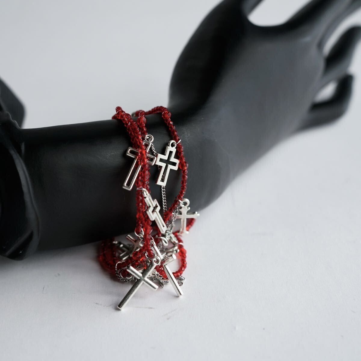 14th addiction ブレスレット① ifsixwasnine RARE 00s japanese label Y2K chain cross bracelet ganda 14th