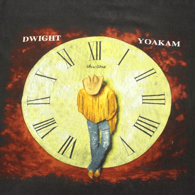 ドワイト ヨーカム '96 ツアーTシャツ L BROCKUM社製 US製造品。 90s USA製 vintage ドワイト・ヨーカム Dwight Yoakam BROCKUM