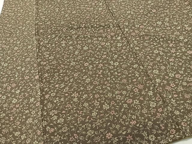 平和屋着物○上質な小紋 葡萄蔦の葉舞花文 正絹 逸品 CAAS7303yc