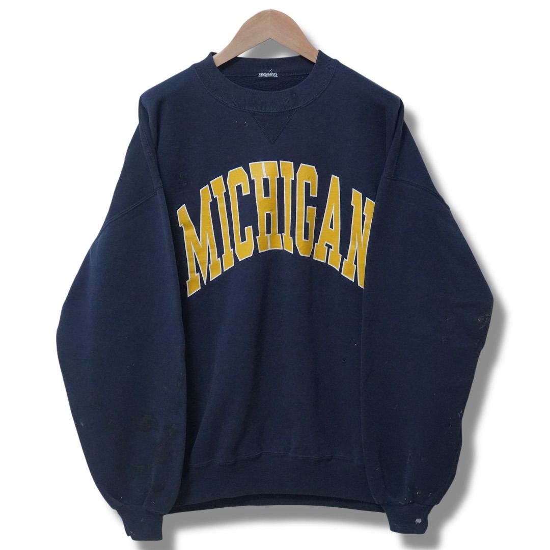 90s Russell athletic usa製 ネイビー フェード M Russell Athletic - 90s USA製 ラッセル ヴィンテージスウェット