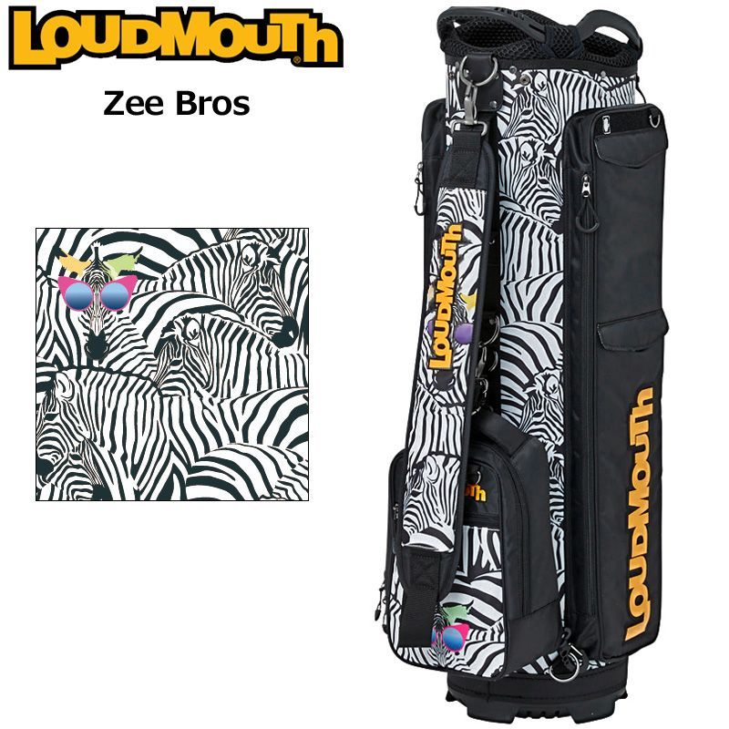 ラウドマウス 9型 キャディバッグ 着脱式ポーチ付 Zee Bros ジーブロス LM-CB0018 762986(312) 新品【Loudmouth正規販売店】