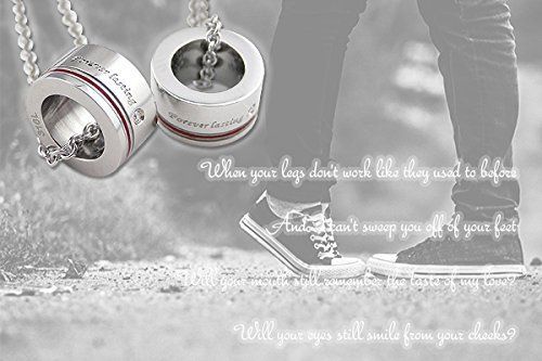 数量 ラアモーレエテルノ ペアネックレス 二人を結ぶ糸 ステンレス ジルコニア ペアペンダント あずきチェーン付き レディース45cmメンズ50cm SIROKUMA-CORPORATION_COM