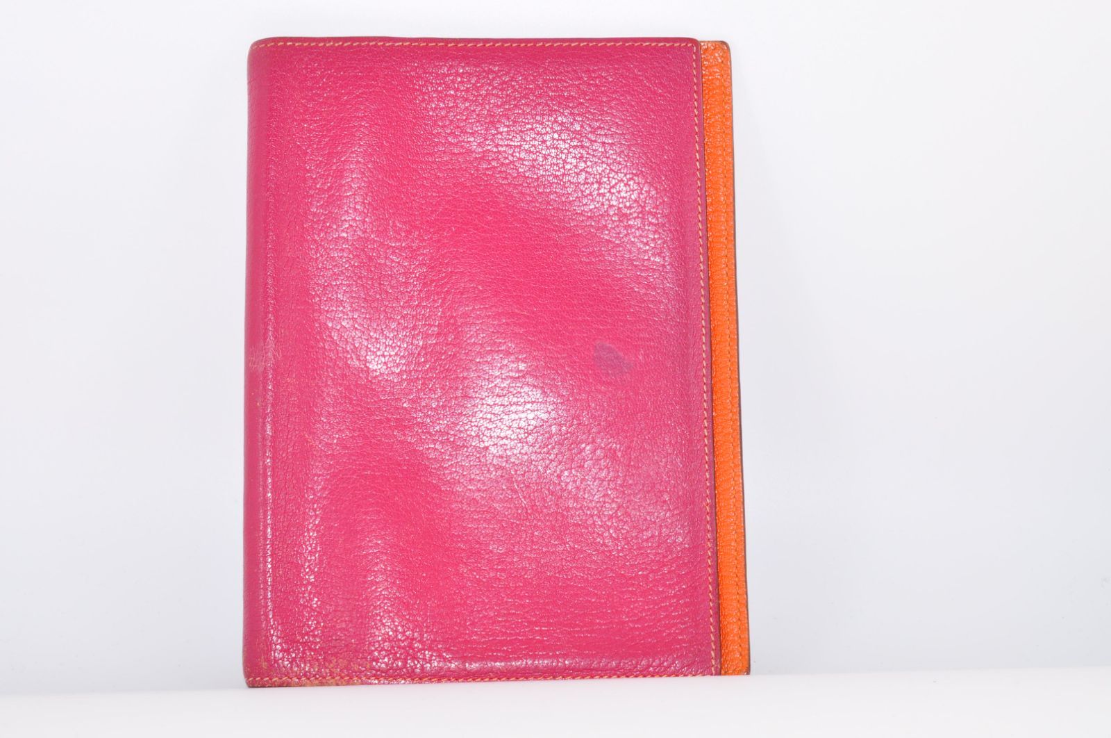 HERMES エルメス 手帳カバー ピンク×オレンジ