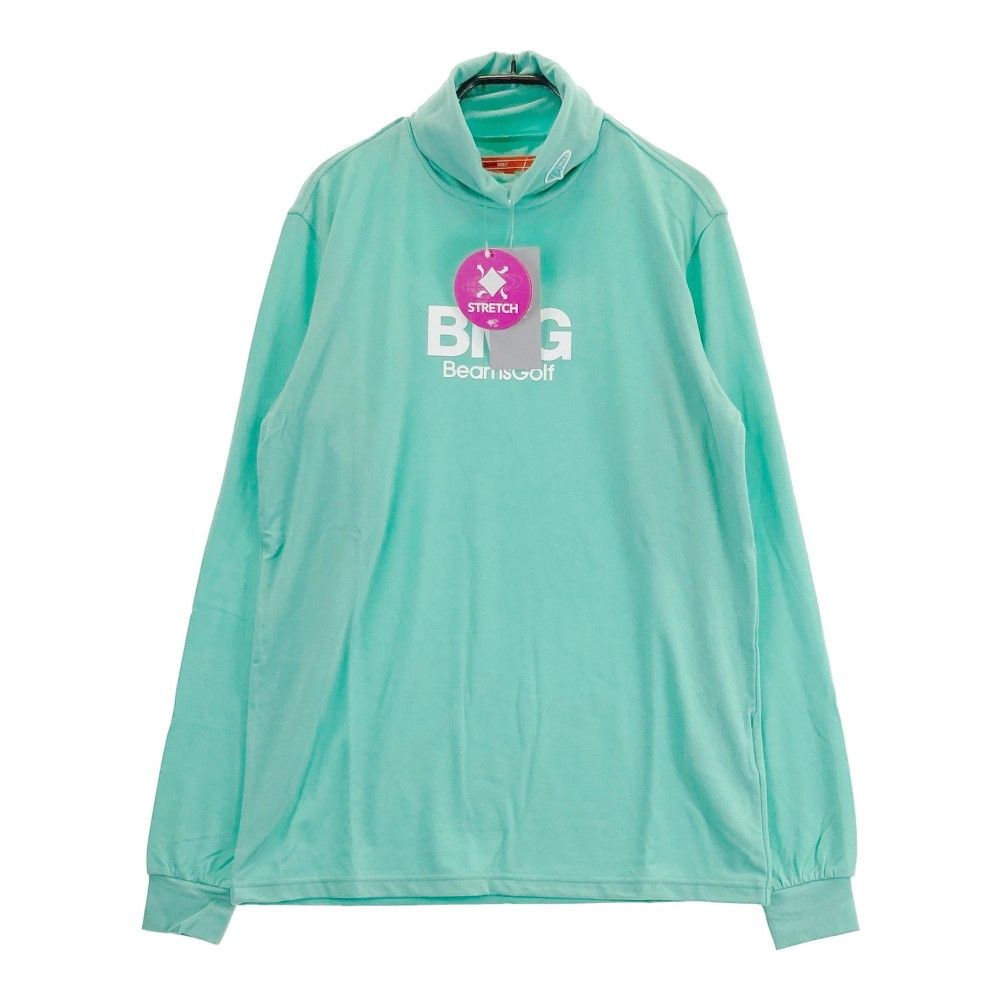 サイズ：M BEAMS GOLF ビームスゴルフ  タートルネック 長袖Tシャツ  グリーン系 [240101452639] ゴルフウェア メンズ ストスト サイズ：M BEAMS GOLF ビームスゴルフ タートルネック 長袖T