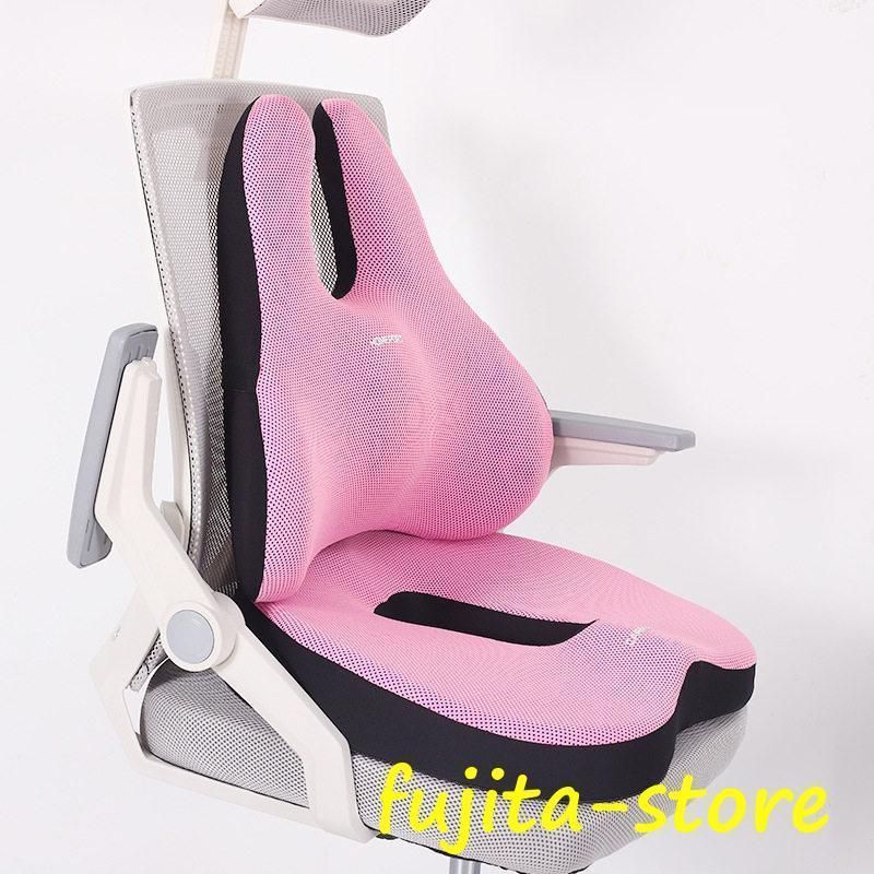 ランバーサポート クッション 背もたれ デスクワーク 姿勢矯正 腰楽クッション 長時間 健康クッション 車 椅子 テレワーク オフィス 運転