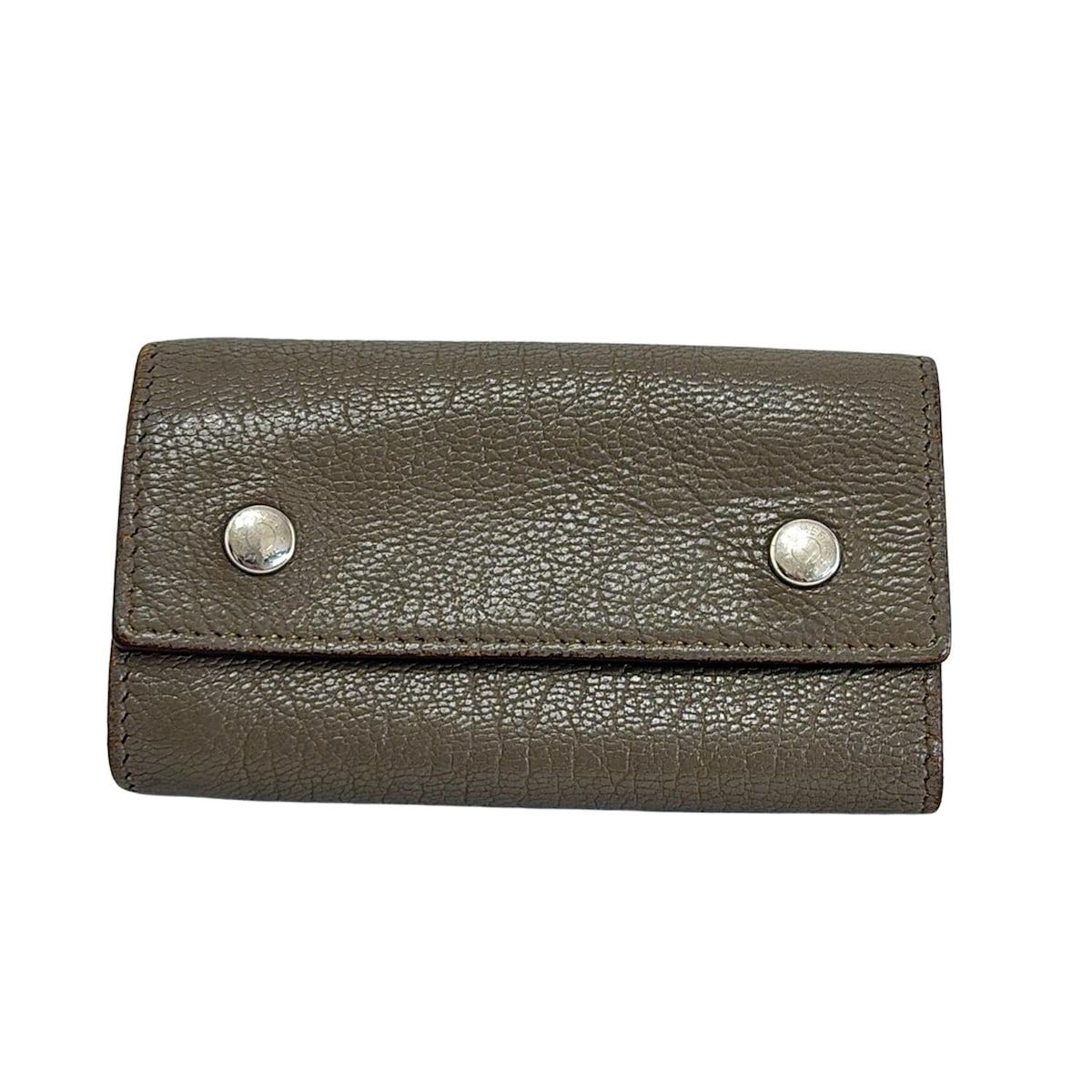 HERMES エルメス キーケース セリエ エテュイクレ4 エトゥープ 4連フック|シルバー金具