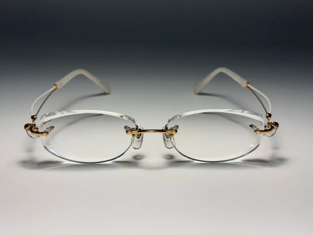 チャーマン ラインアート ブランド品 雑食動物 フチなし メガネ 0209