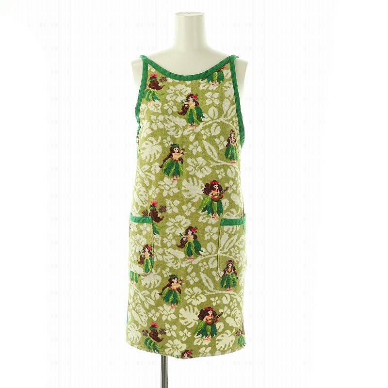 フェイラー　エプロン　マナマナ フェイラー FEILER WEB限定 マナマナ エプロン ポケット付き 緑 マルチ