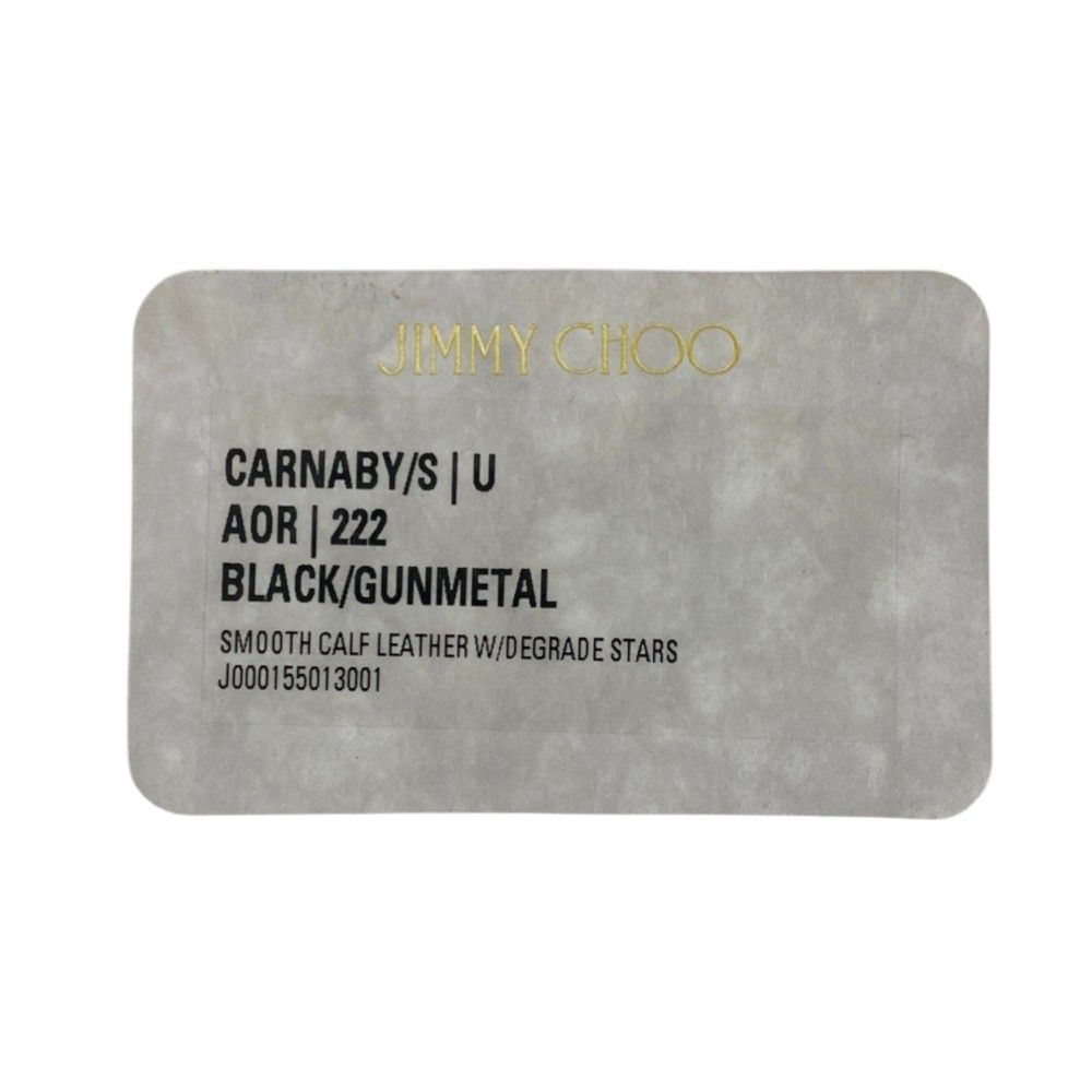 □新同□ ジミーチュウ 長財布 ラウンド サイフ ウォレット スタッズ  