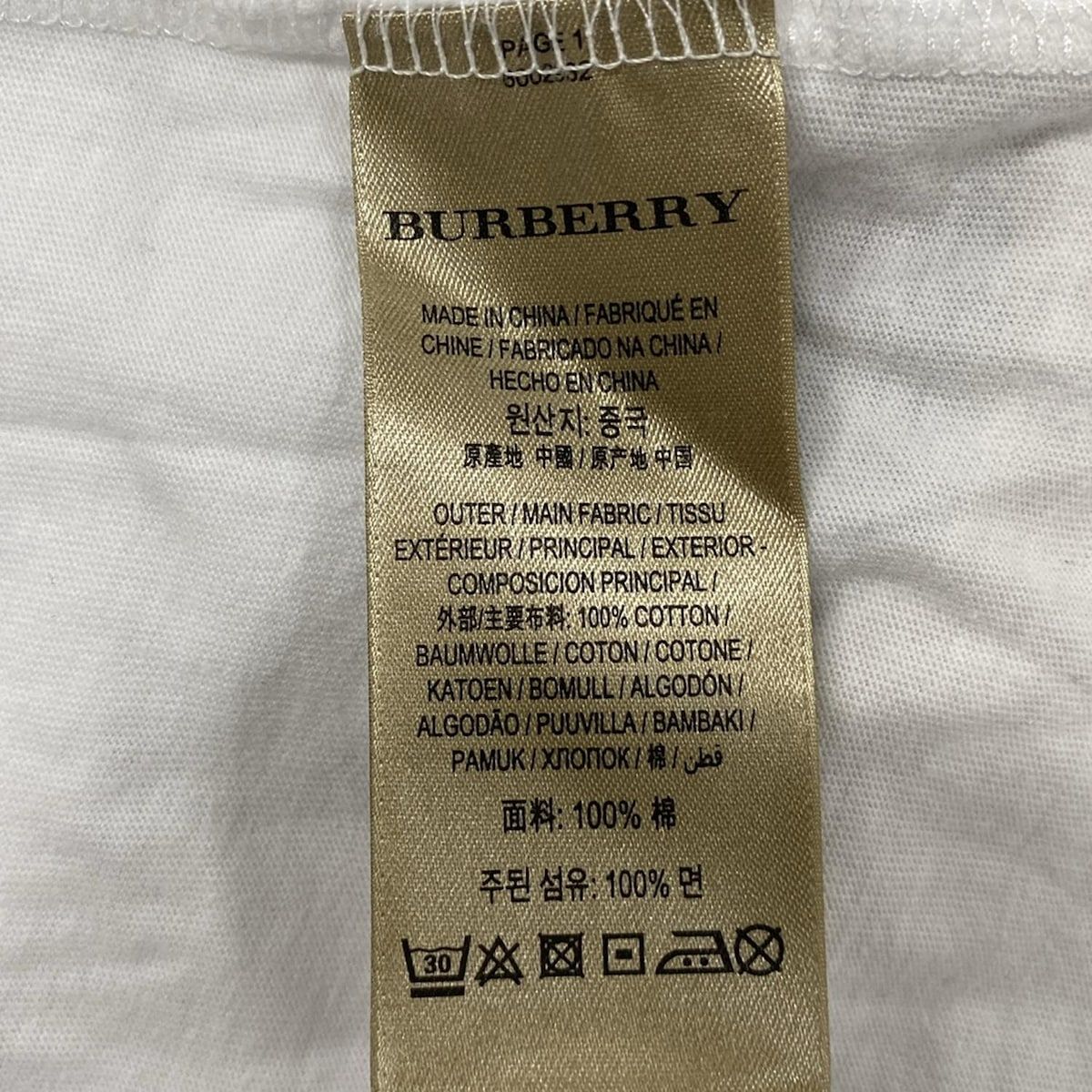 バーバリーロンドンイングランド 半袖Tシャツ サイズXS