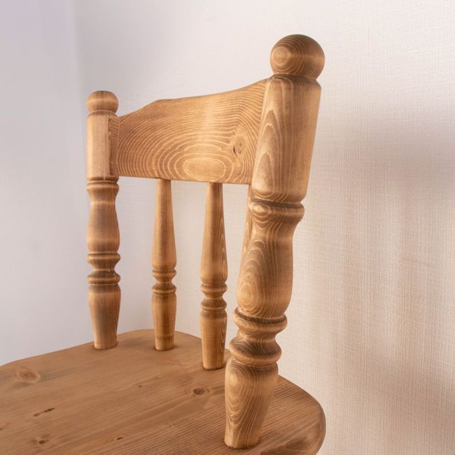 カントリー調パイン無垢材バーチェア カウンターチェア（126） カントリー調パイン無垢材バーチェア カウンターチェア（126）