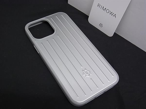 RIMOWA リモワ アルミニウム iPhone13 PROMAX 対応 アイフォンケース スマホケース レディース メンズ シルバー系 FK8913