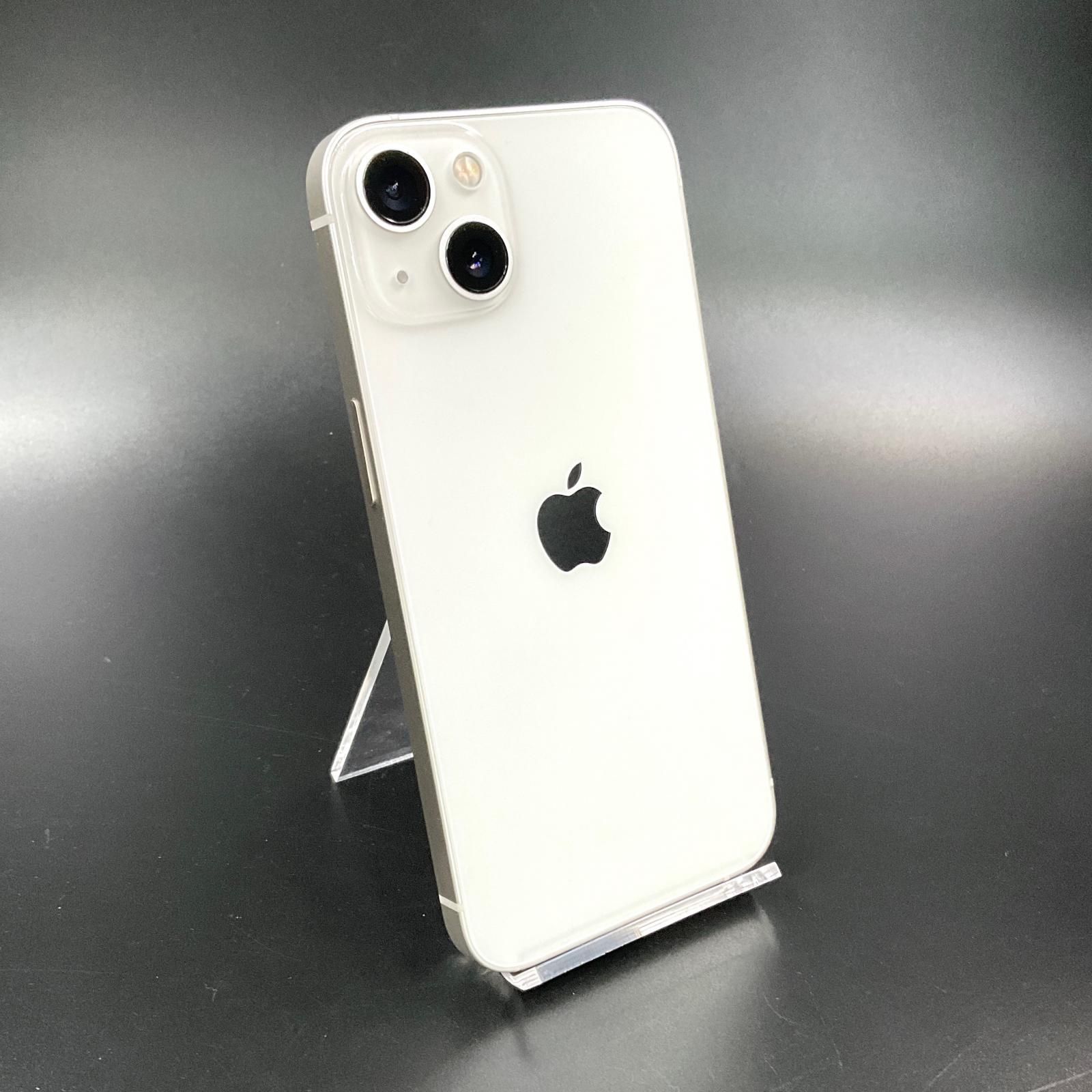 【全額返金保証】【最速発送】Apple iPhone 13 256GB スターライト Softbank 75% 動作確認済