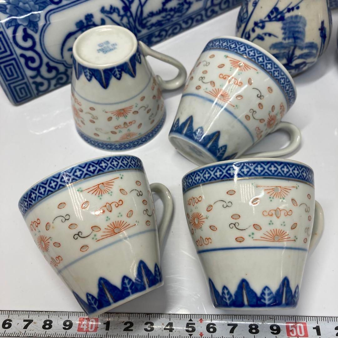 中国古美術 清末民国時代　色絵　粉彩壺　漁樵耕読　周佐興 中国美術色々8点 東Y5-1023② 中国古美術 清末民国時代 色絵 粉