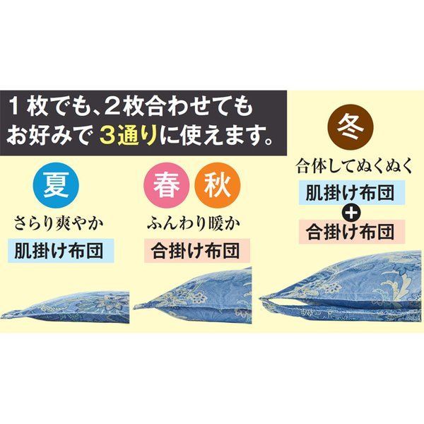 エクセルゴールド2枚合わせ羽毛ふとん