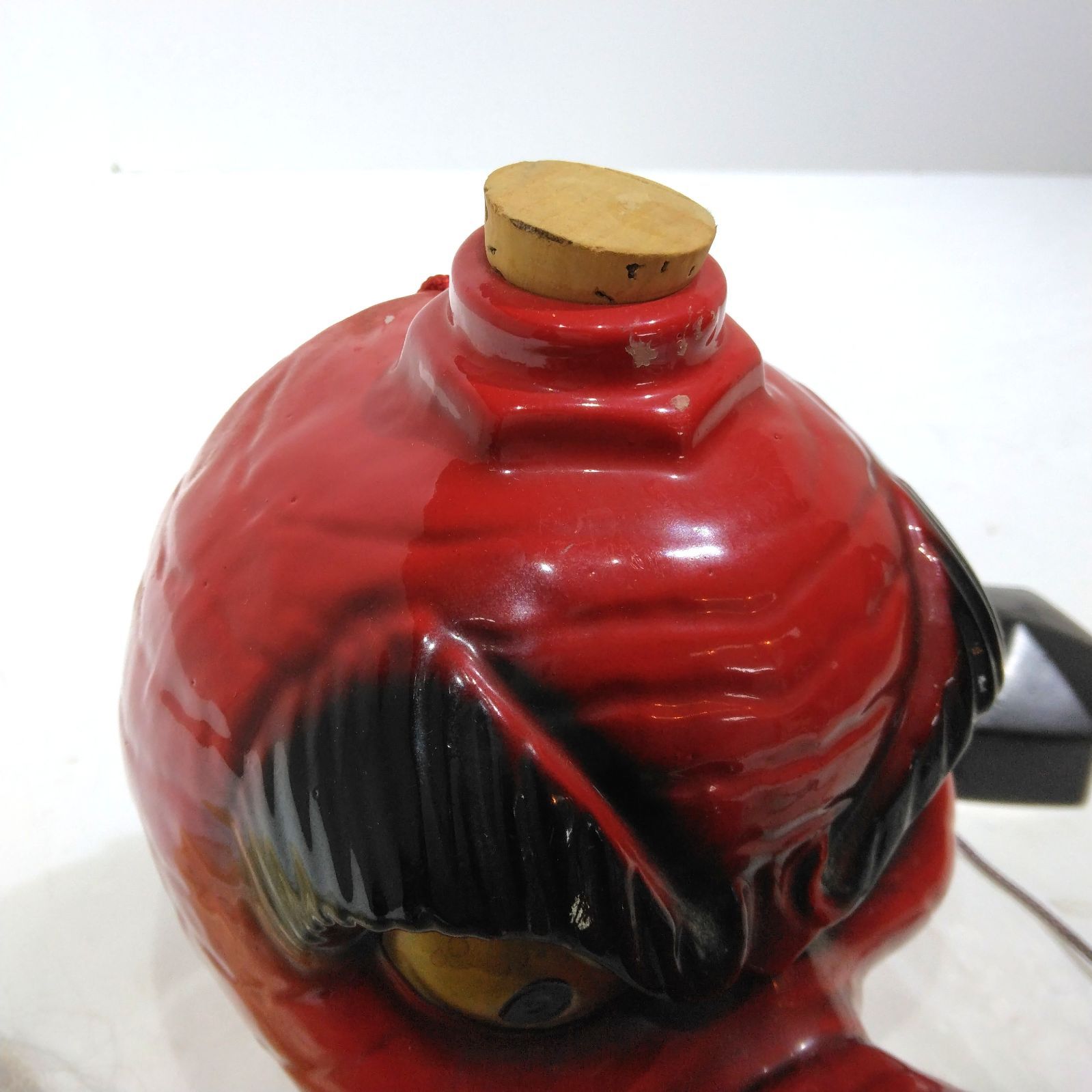 天狗面 焼酎ボトル 空瓶 どどん 赤嶺酒造 大分むぎ焼酎 飾り酒器 昭和