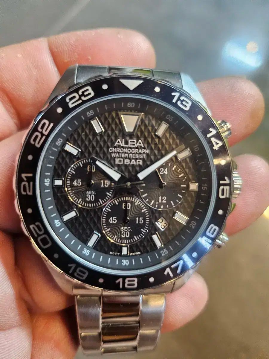 SEIKO ALBA セイコー アルバ クロノグラフ メタル 時計