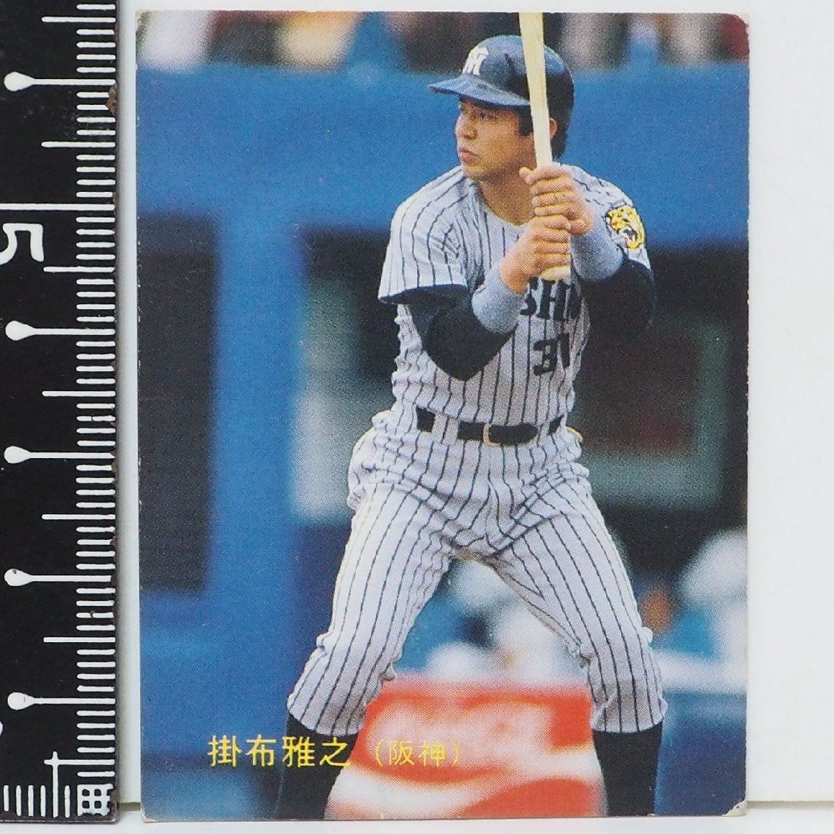 88年 カルビー プロ野球カード No.10【掛布 雅之 阪神タイガース】昭和63年 1988年 当時物 Calbee おまけ 食玩  BASEBALL【中古】送料込