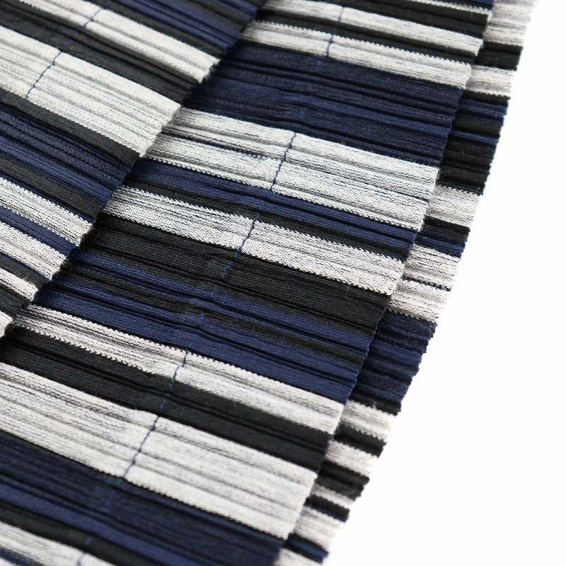 イッセイミヤケ プリーツ ストライプ パンツ ISSEY MIYAKE イッセイミヤケ メンISSEY MEN 絞り加工プリーツ