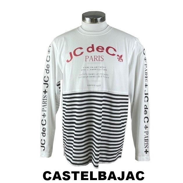 カステルバジャック CASTELBAJAC ボーダー切り替え長袖Tシャツ 