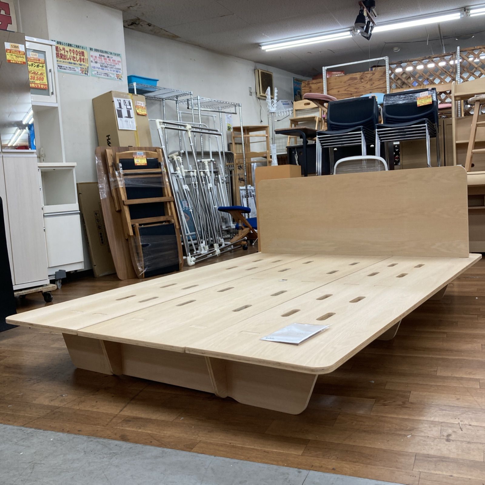 名古屋市近郊送料設置無料 S126 Koala コアラ ダブル ベッドフレーム 幅154cm