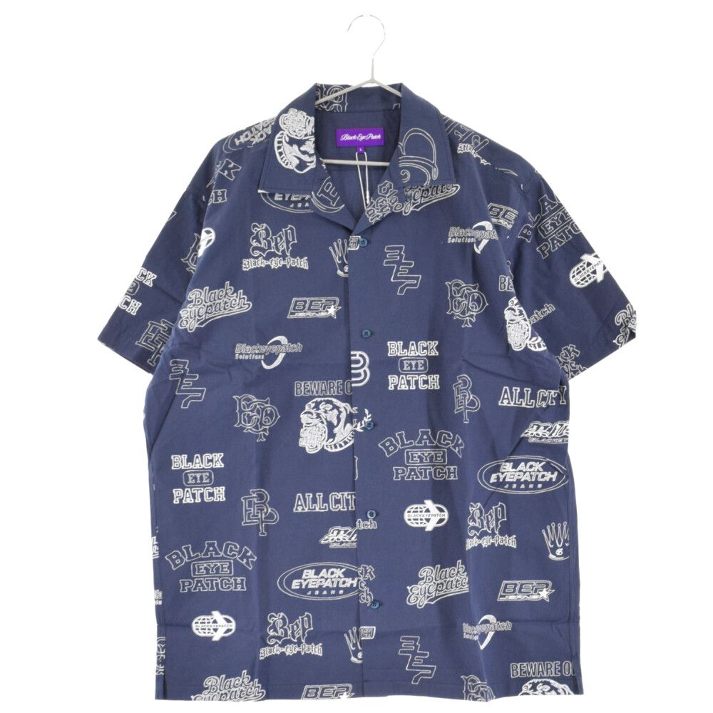 BlackEyePatch 半袖ワークシャツ ブラック BlackEyePatch] CHINATOWN