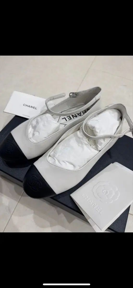 CHANEL シャネル G45072 バレリーナ フラット 白 MARY JANE メリージェーン