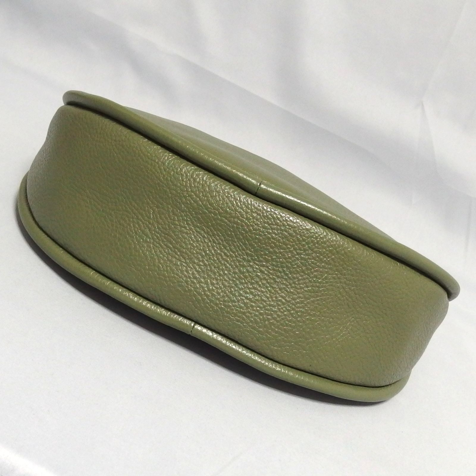 美品☆MOTHERHOUSE Round Moon 2Way Hand レザー カーキ