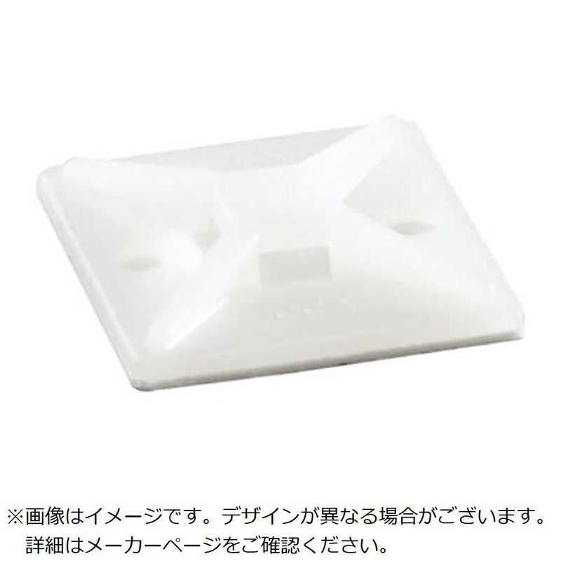 ABB TY Rap 結束バンド用マウントベース ねじ 接着材固定 4方向マウンティングベース標準 ナチュラル色 大袋 タイ幅最大3 6 mm 入り TC 344