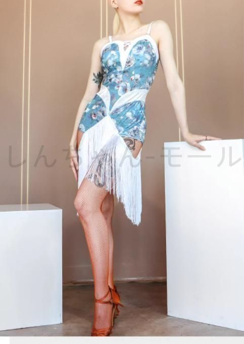 ラテンドレス ラテンワンピース ダンス衣装 ベルト付 オーダーメイド ラテンドレス ラテンワンピース ダンス衣装 ベルト付 オーダー