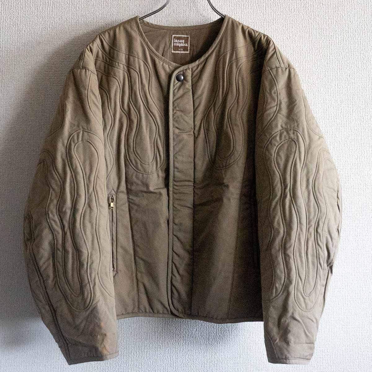 70s～/アーカイブ】ISSEY MIYAKE MEN【ノーカラー デザイン ジャケット