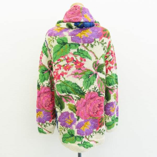  ロイヤルアルパカ Royal Alpaca アルパカ ニット セーター カーディガン トップス 花柄 総柄 a 971953 長袖 ニット セーター