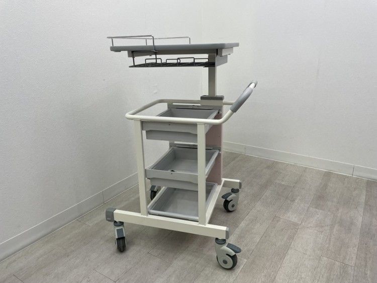 【美品送料込】医療用ステンレスワゴン20型（2段） 美品送料込】医療用ステンレスワゴン20型（2段） 衛生用品:ステンレス