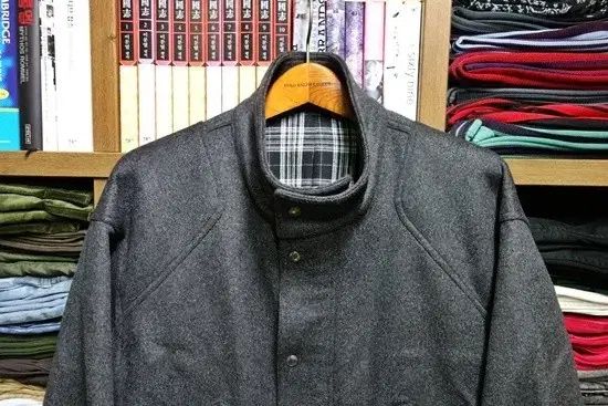 IF ELSE オーバーサイズ ブルゾン ウール ジャケット グレー L サイズ