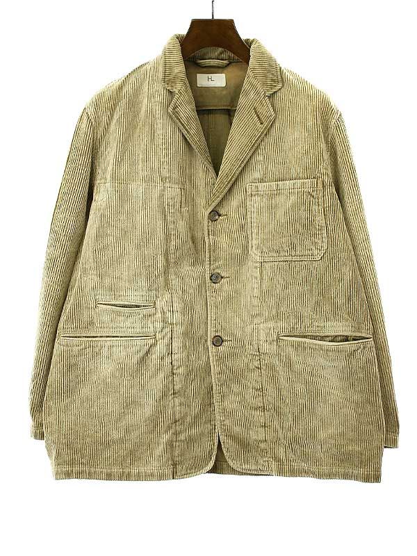 HERILL ヘリル 22AW Heavy Corduroy Work Jacket ヘビーコーデュロイワークジャケット ベージュ 2