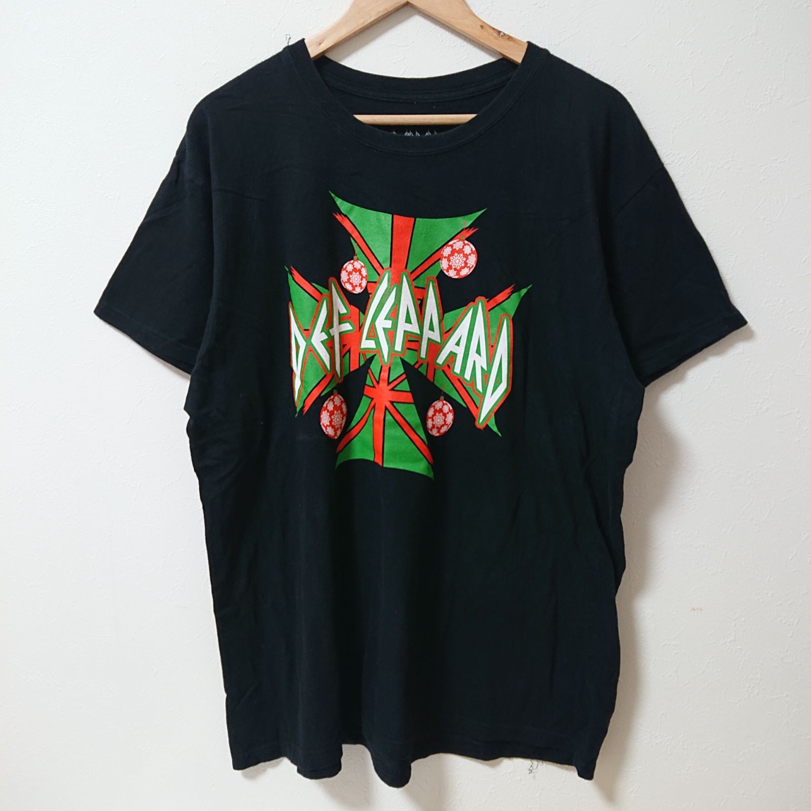 大きいサイズ (^w^)b Tshirt Def Leppard デフレパード 半袖 Tシャツ 