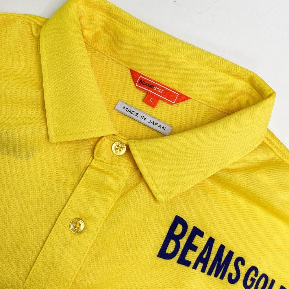 サイズ：XL BEAMS GOLF ビームスゴルフ  半袖ポロシャツ 総柄 イエロー系 [240101413594] ゴルフウェア メンズ ストスト 中古 メンズ ビームスゴルフ BEAMSGOLF 半袖ポロシャツ S 黄色