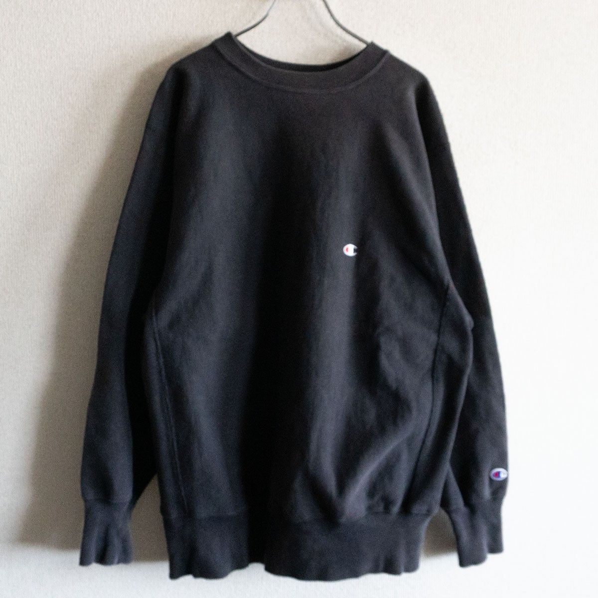 90s|ブラック CHAMPION REVERSE WEAVE リバースウィーブ スウェット XL 黒 チャンピオン トレーナー 25060436