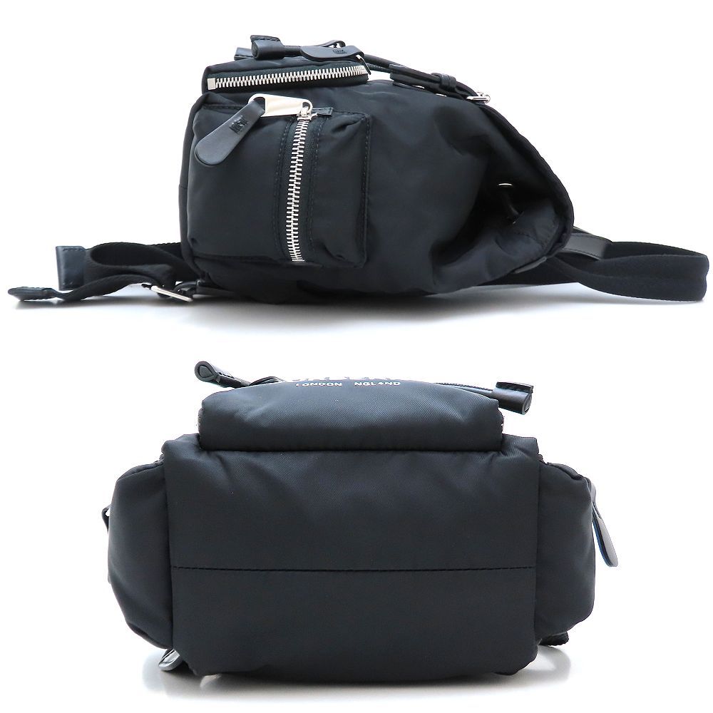 BURBERRY バーバリー ミニバックパック 8021258 リュック バックパック ナイロンxレザー ブラック レディース 352747