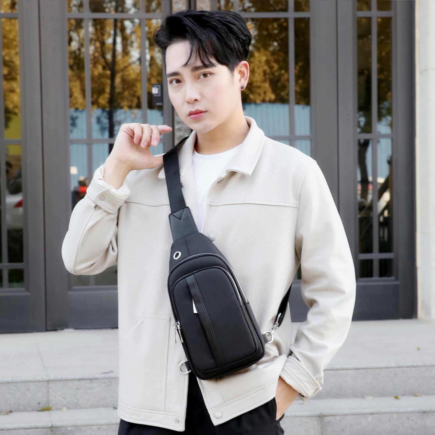 ショルダーバッグ メンズ 本革 ショルダーバック 男性斜め掛けバッグ レザー 大容量 9.7インチiPad対応 肩掛けバッグ 通勤 通学 カジュアル 鞄 ショルダーバッグ メンズ 本革 ショルダーバック 男性斜め掛けバッグ