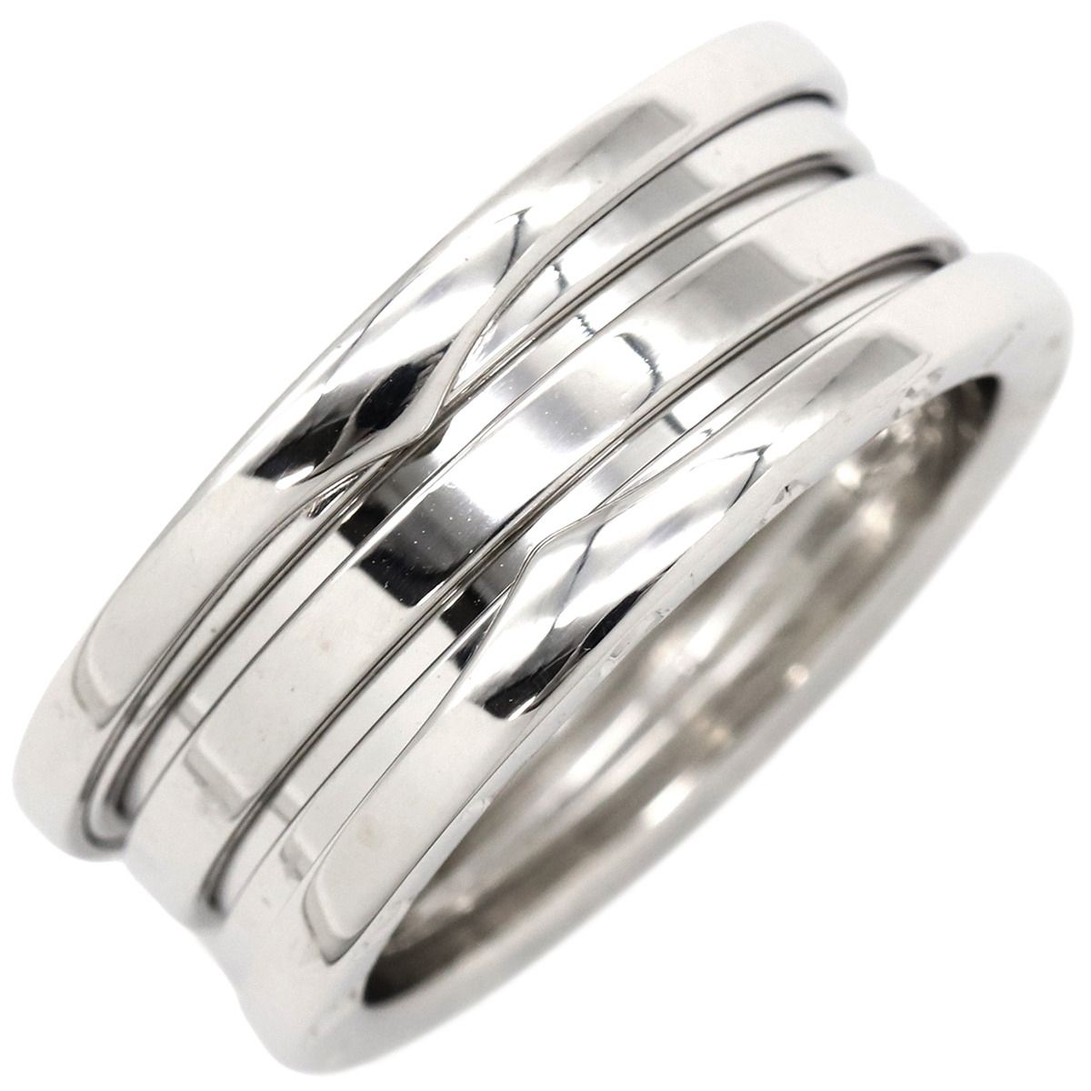 美品】ブルガリ BVLGARI ビーゼロワン リング シルバー金具 長財布 