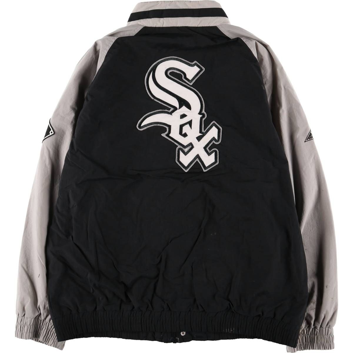 White Sox 90s 古着　ナイロンジャケット 古着 90年代 APEX ONE MLB CHICAGO WHITE SOX シカゴホワイト