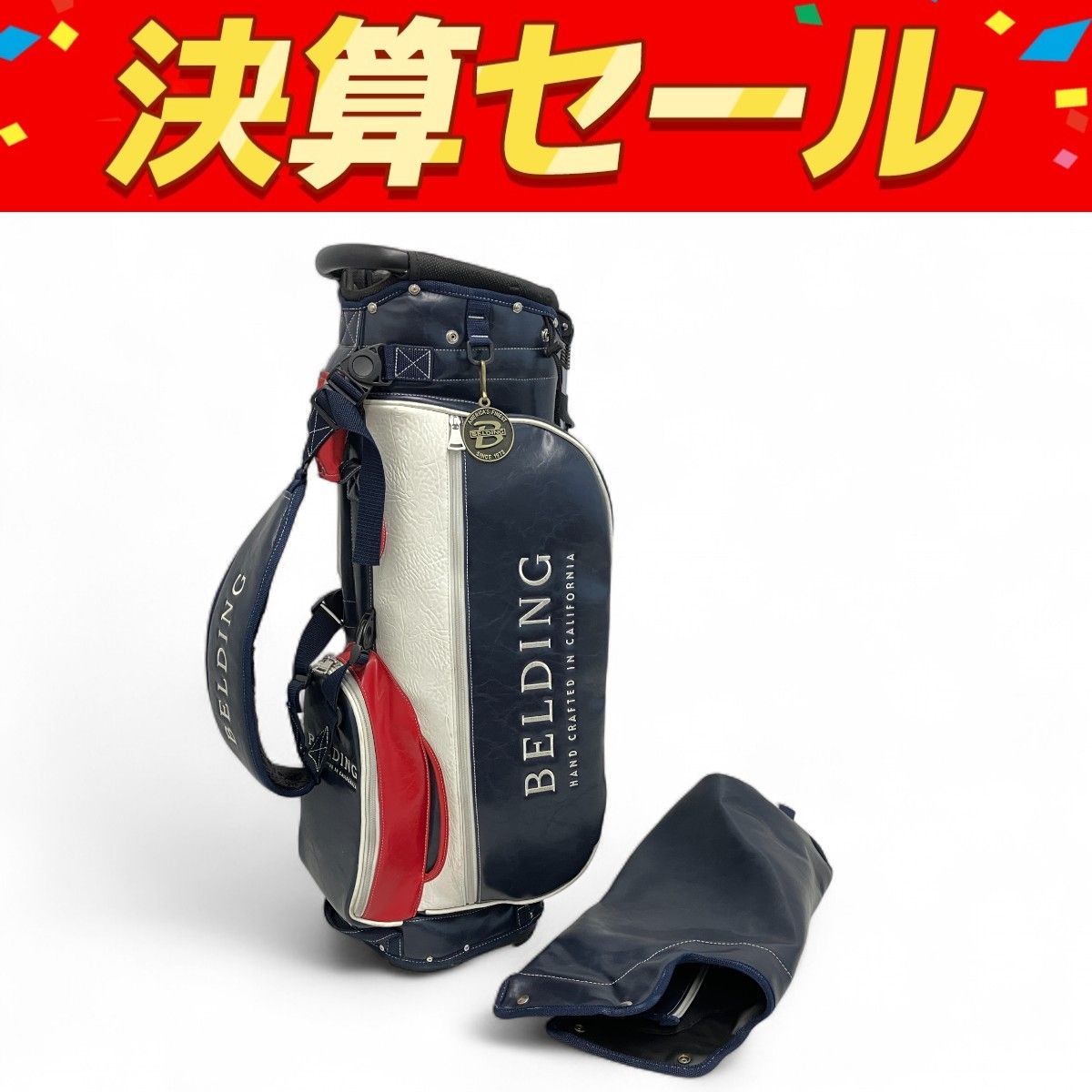 BELDING サンバード2.0 キャディバック 8.5インチ マリーン|ホワイト|フレーム ゴルフ スタンドバッグ ベルディング Z10119788