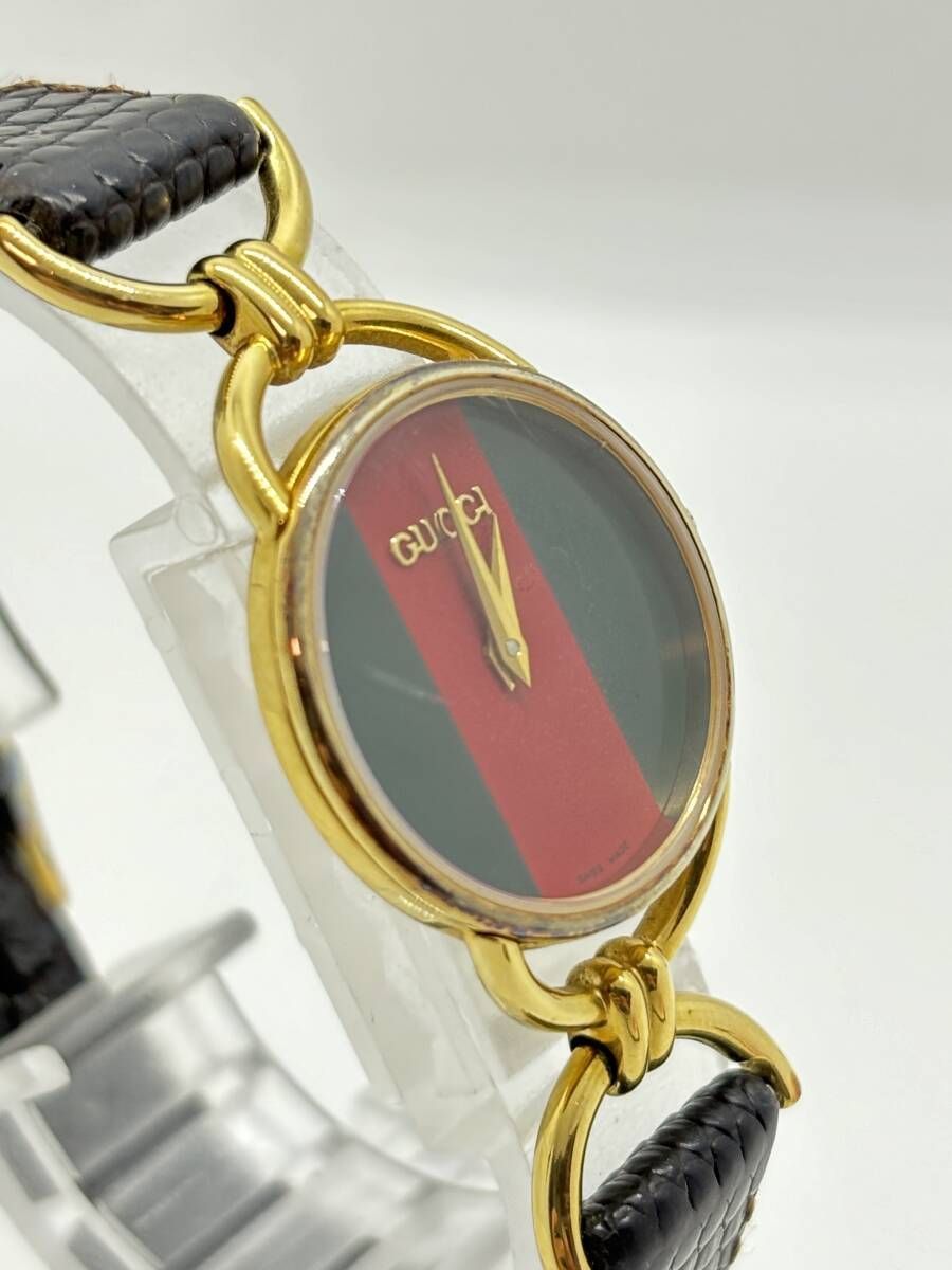 ▲2本セットグッチ 2600L 2600M 腕時計 ヴィンテージ GUCCI】ヴィンテージ グッチ 2600M クォーツ GP 中古 メンズ