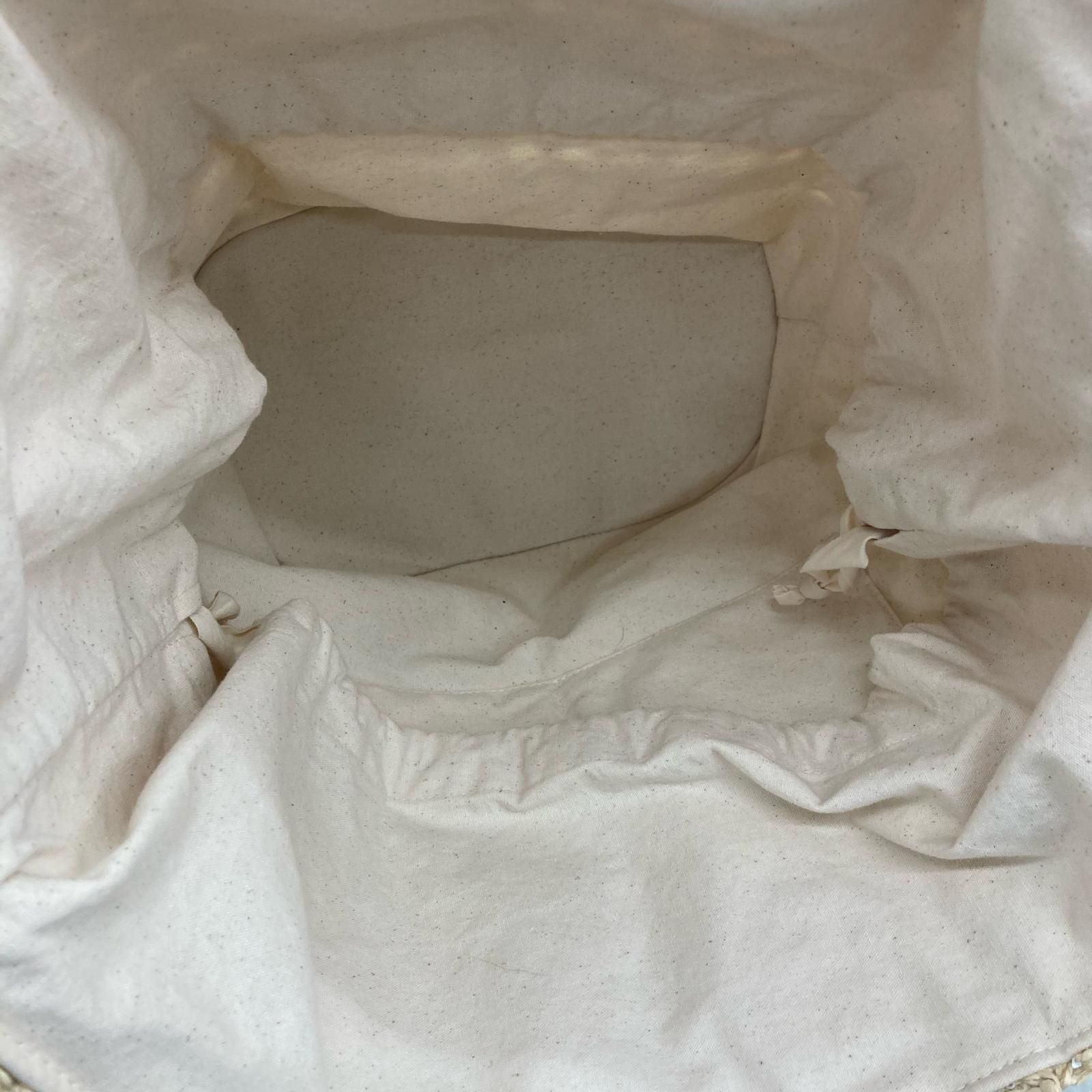 186000 DEAN - DELUCA ディーンデルーカ クロッシェバスケットバッグ BEAMSコラボ ナチュラル DECORATOM_COM_BR