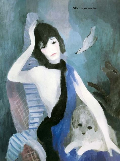 種類1：f4 額絵 ローランサン ココ・シャネルの肖像 購入 f8・f6・f4