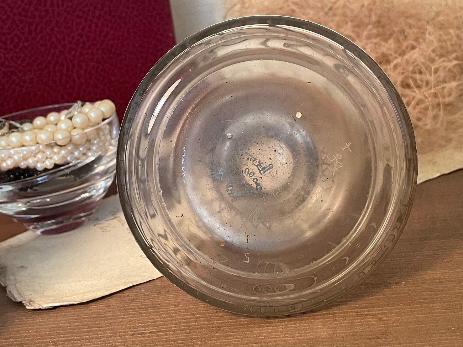  美術館  コレクション フランス アンティーク ヴィンテージ 希少 アンティーク ヴィンテージ フランス ガラス 瓶 透明 装飾 0024