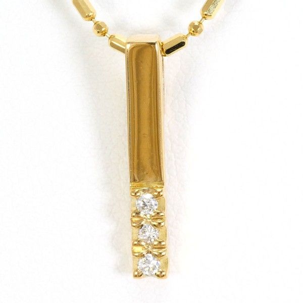 K18YG ネックレス NECKLACE ダイヤ 総重量約4.1g 約44cm